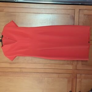 Calvin Klein Vibrant Orange Midi Dress 6
